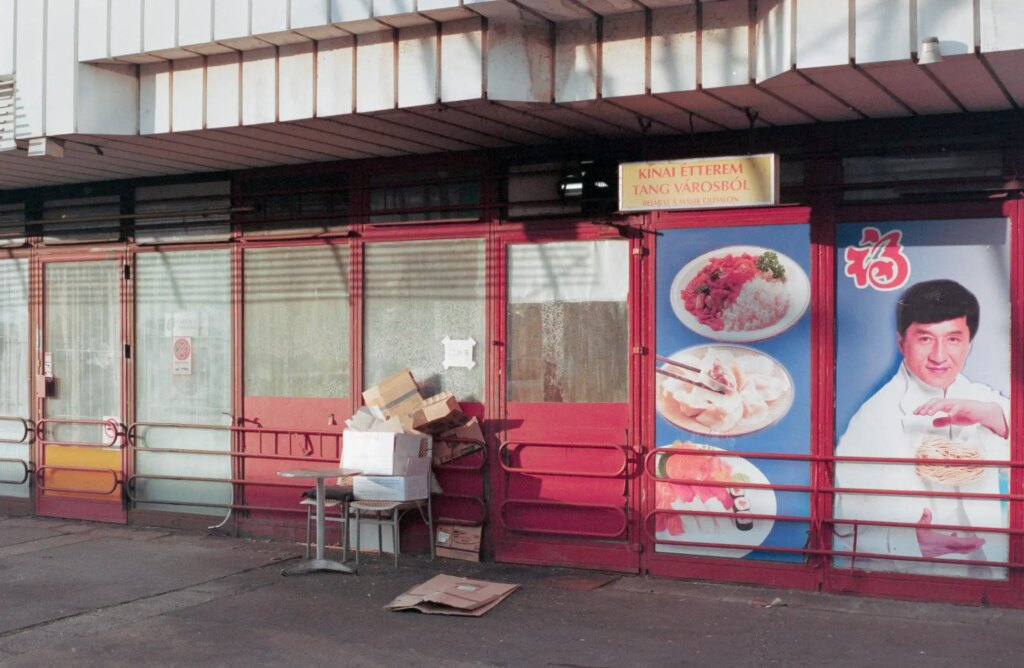 backdoor of Chinese restaurant