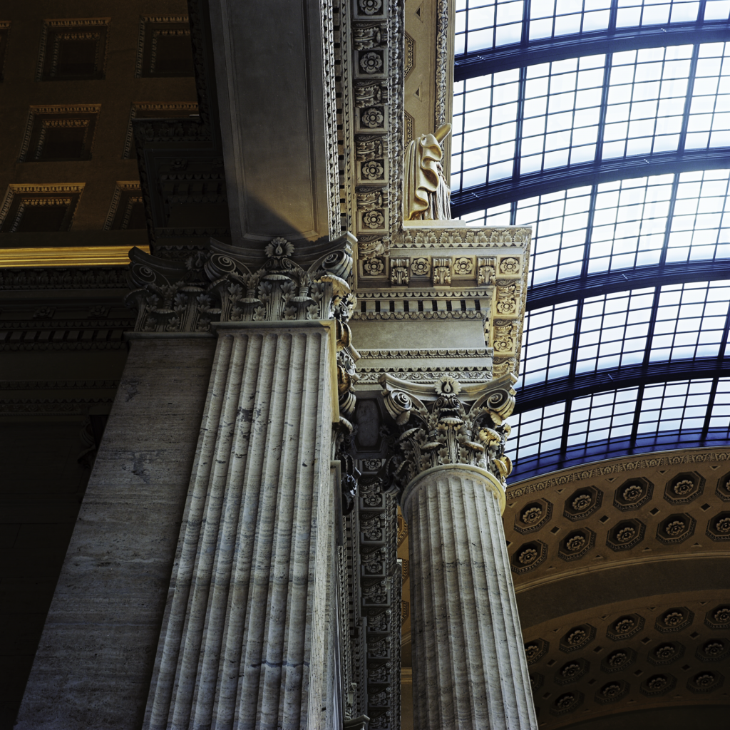 Pillars and detail
