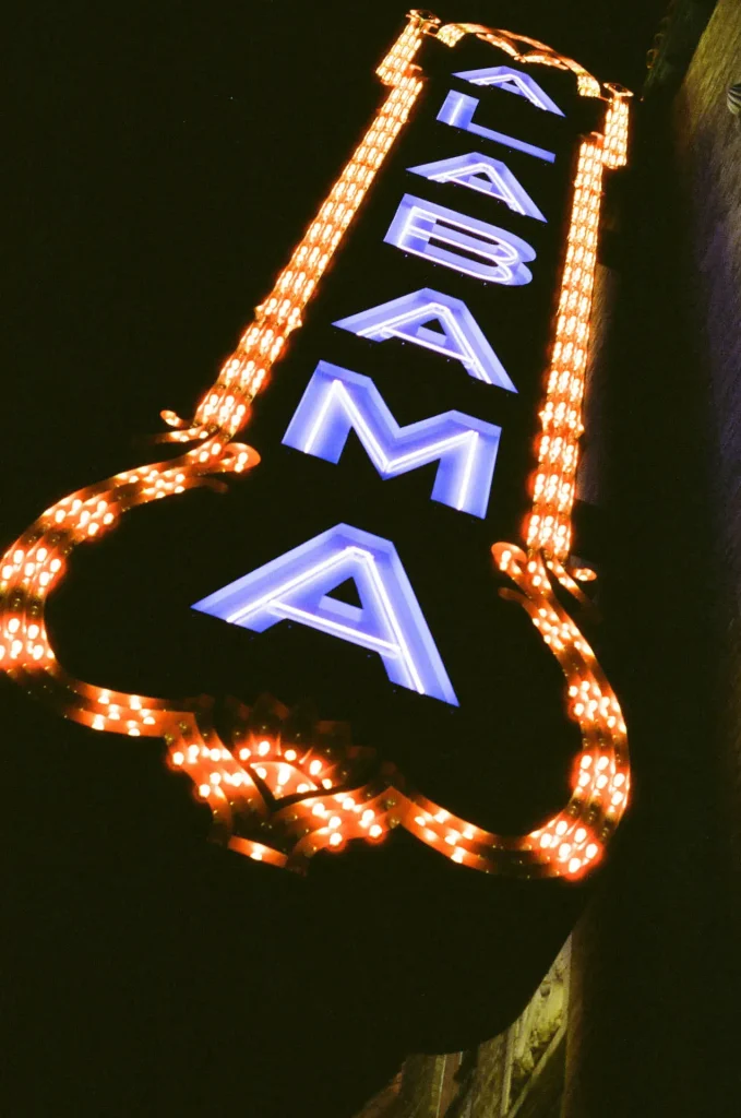 Alabama Theatre sign