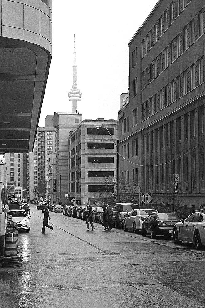 CN Tower in the rain