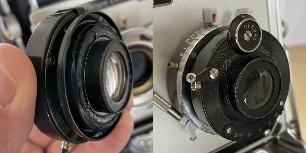 Combination of a Aplanat lens and a Compur shutter