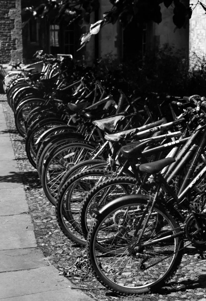 Bikes at Trinity College, Cambridge.