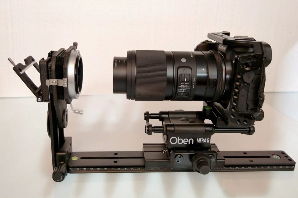 canon 6d mii on film copy stand