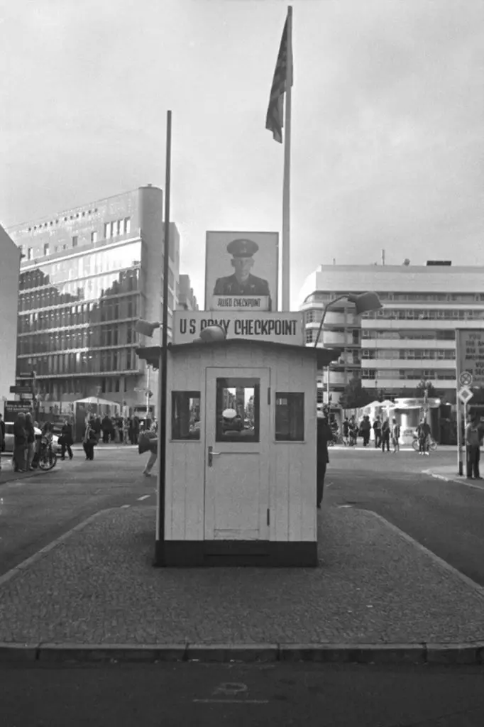Berlin checkpoint Berlin photographed with the Minox 35GT