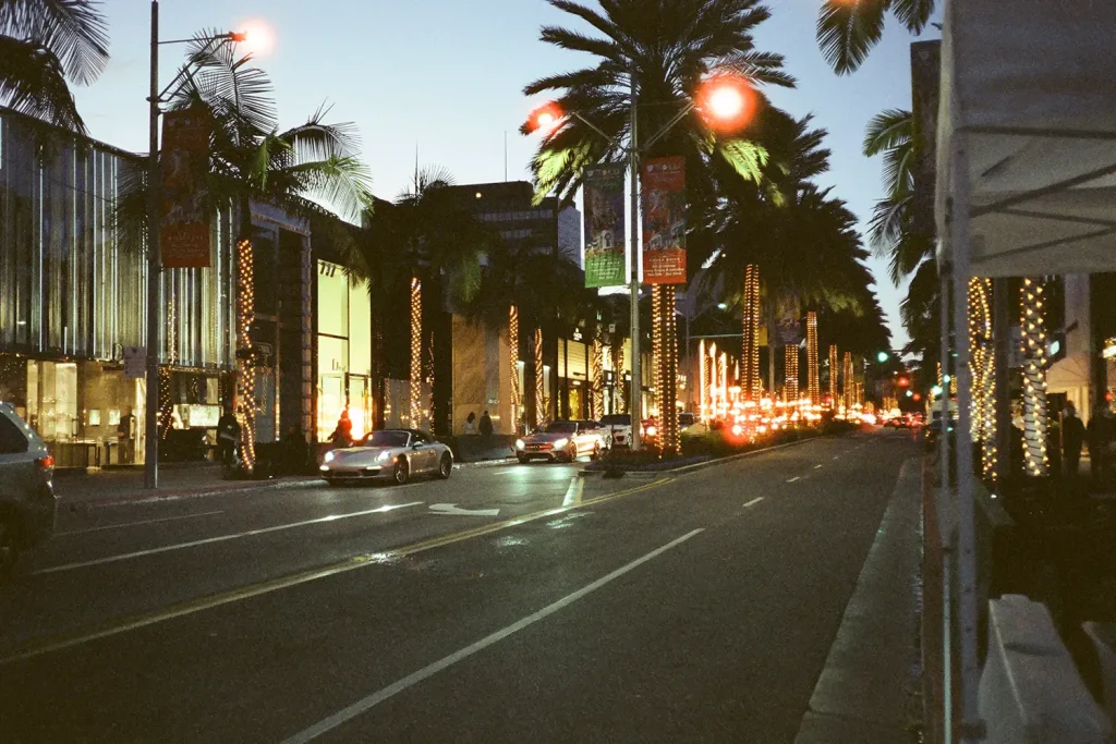 cinestill800t Beverly Hills