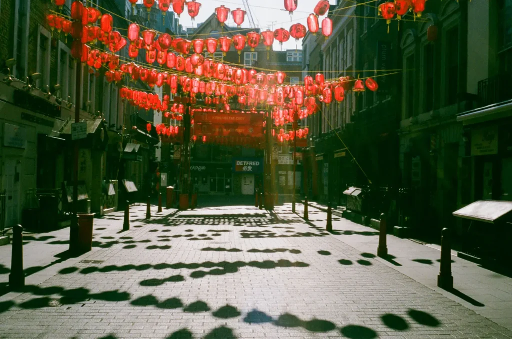 Empty streets in china town
