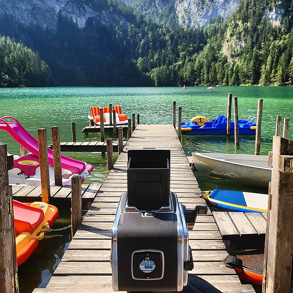 hasselblad camera at an austrian lake
