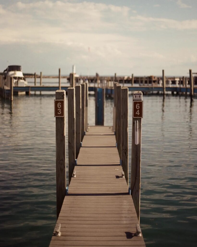 marina boardwalk in daylight