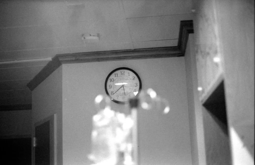 The clock on the wall as we waited hours in labor