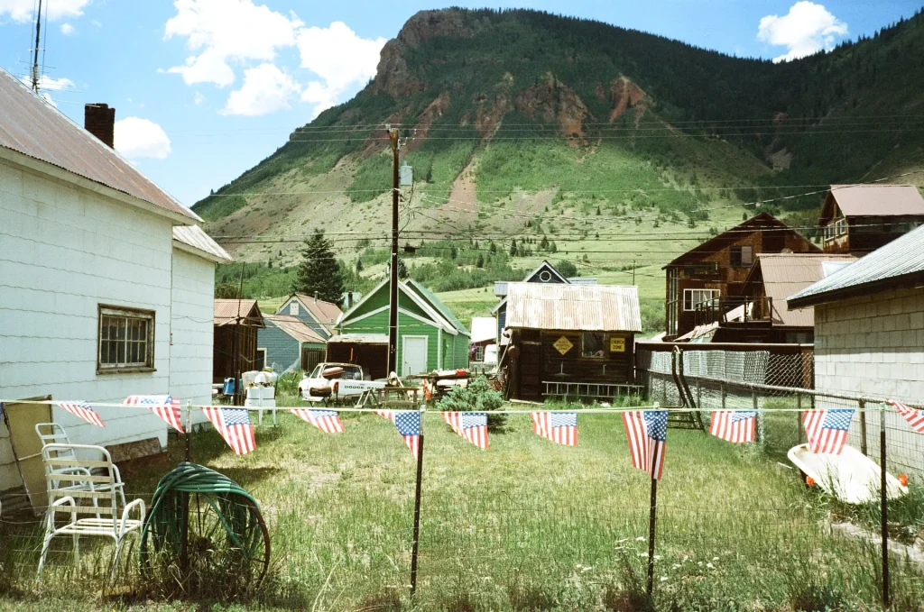 Mining Town Just After 4th of July