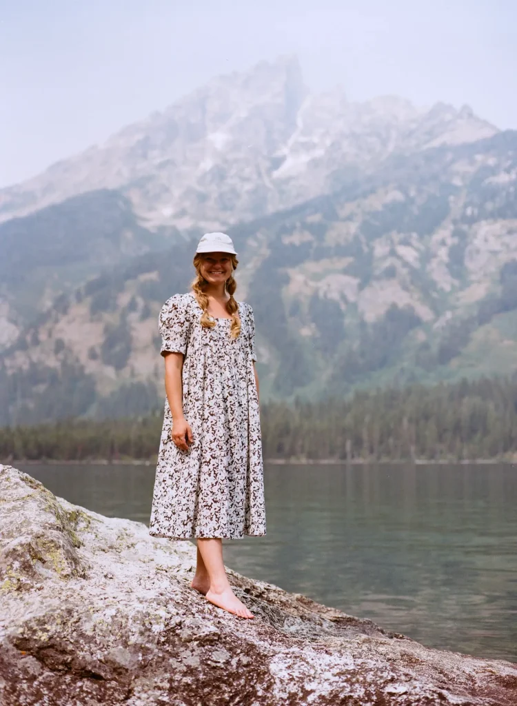 Jenny Lake, Grand Tetons with a lot of smoke