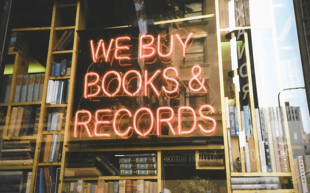 bookstore picture taken with konica tomato camera