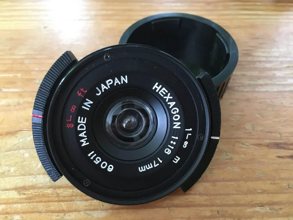 Konica Hexagon 17mm front