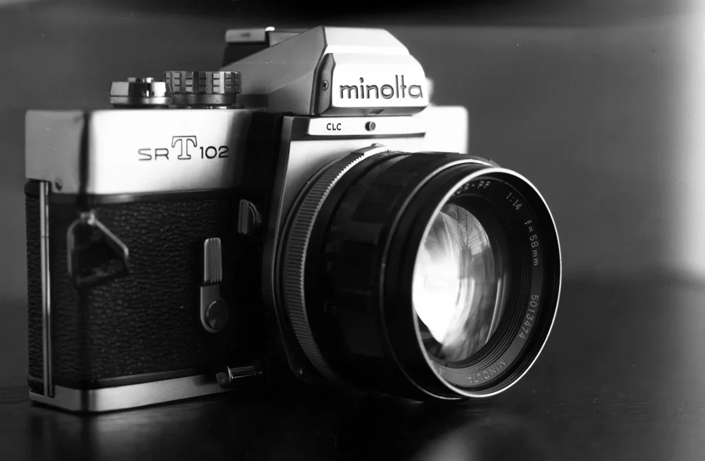 Minolta SRT102 with Rokkor 58/1.4 MC PF