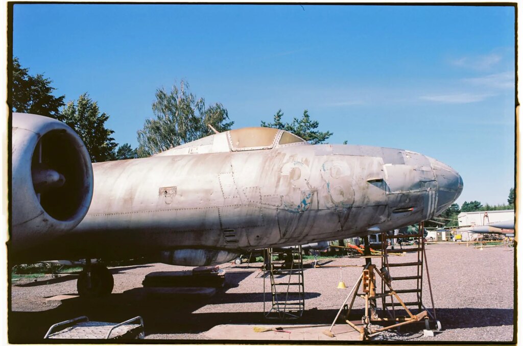 decrepit Soviet aeroplane