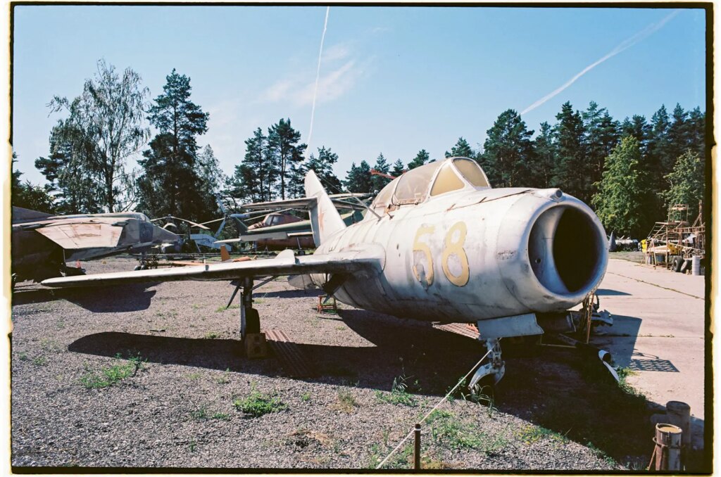 decrepit Soviet fighter plane