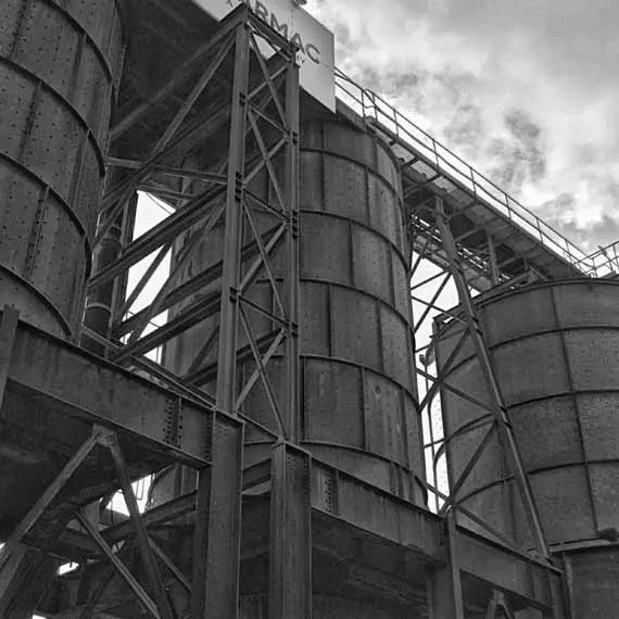 Grain Silos along the Thames