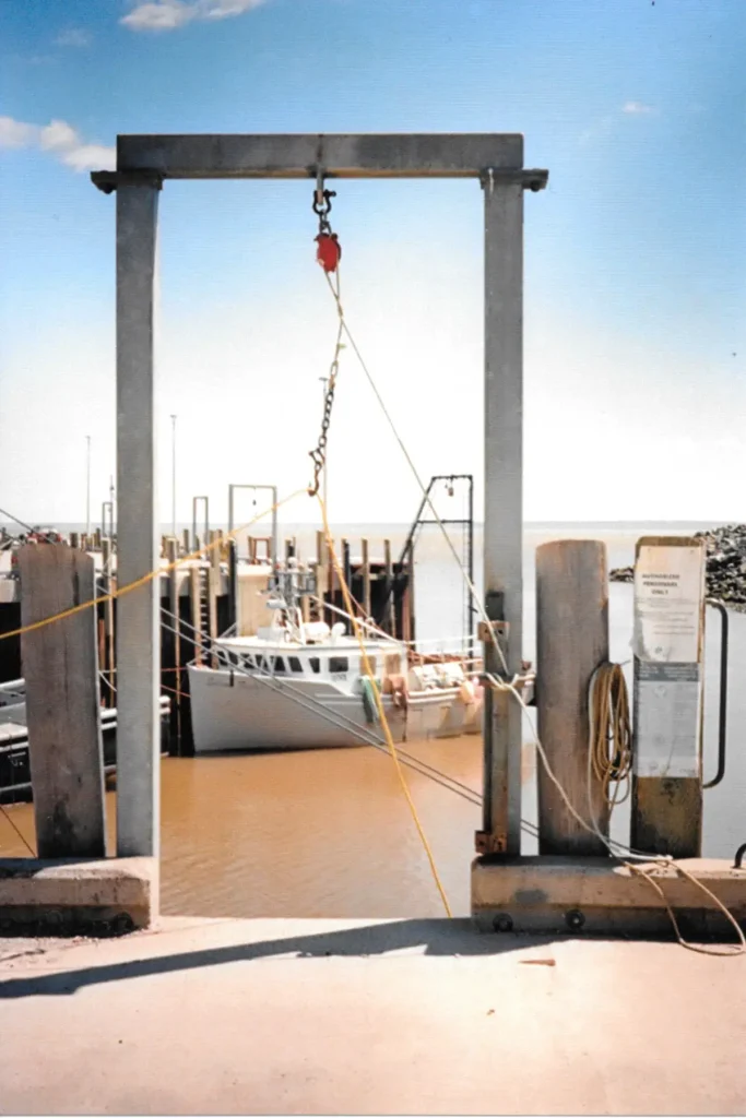 Fishing Boat, framed