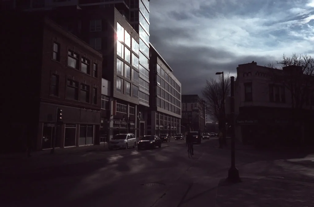 Photo of buildings on Johnson Street in Madison,WI.