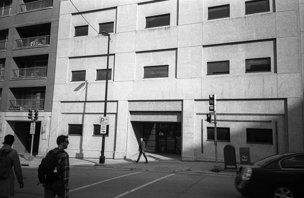 Photo of people on Wilson Street in Madison,WI.