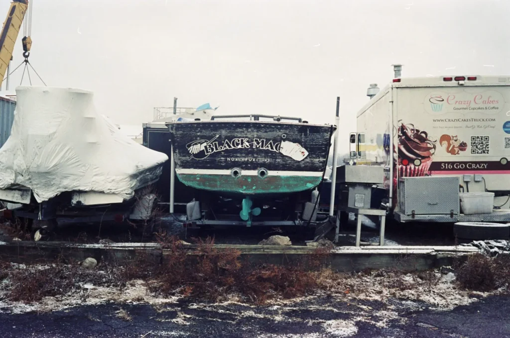 Boat with faded colors