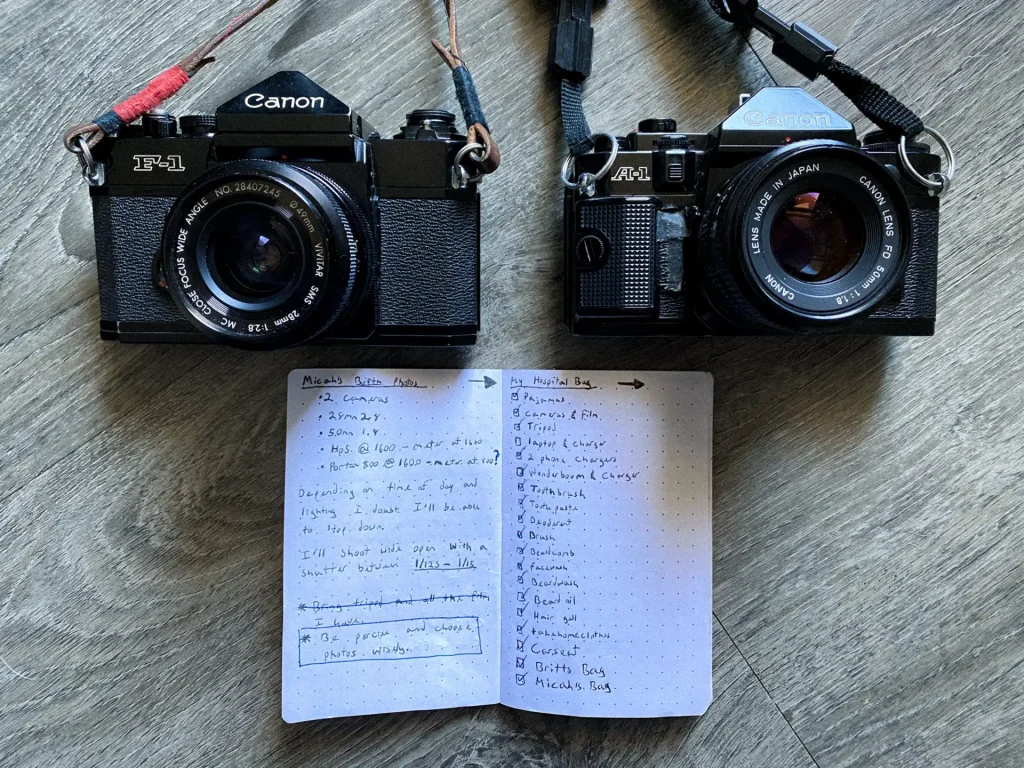 My camera & Notes