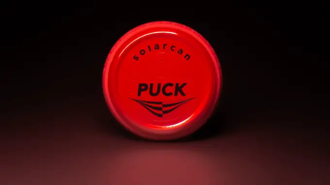 Solarcan collector's edition RED puck