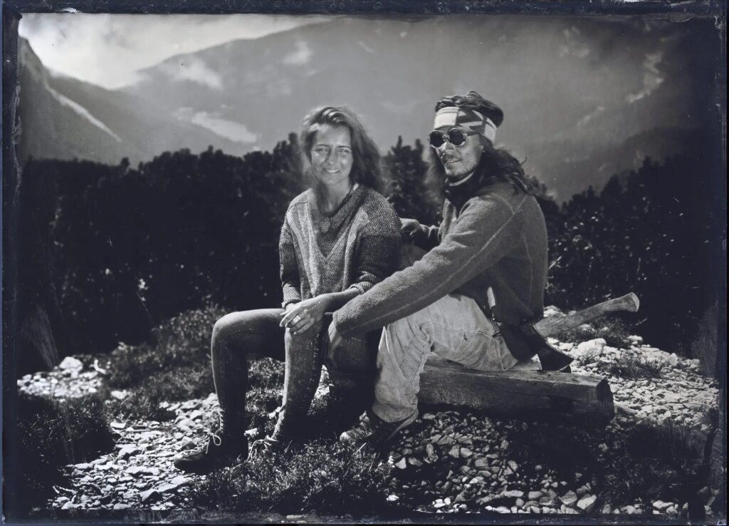 Wet Plate Image made by ONDU Founder, Elvis, on an alpine trip