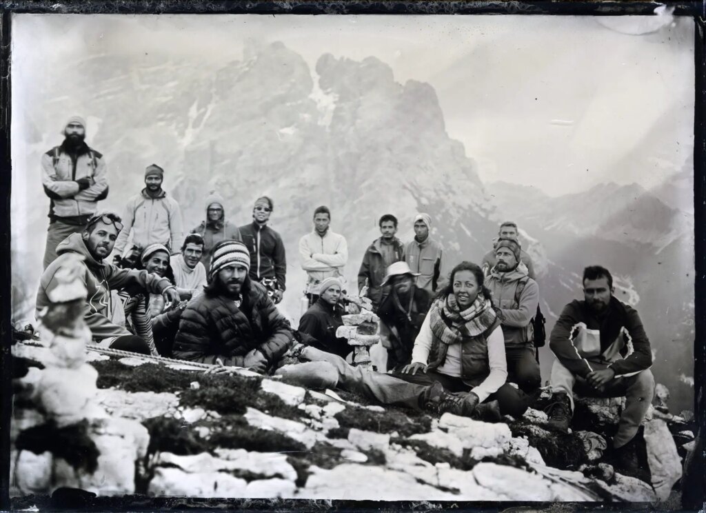 Wet Plate Image made by ONDU Founder, Elvis, on an alpine trip