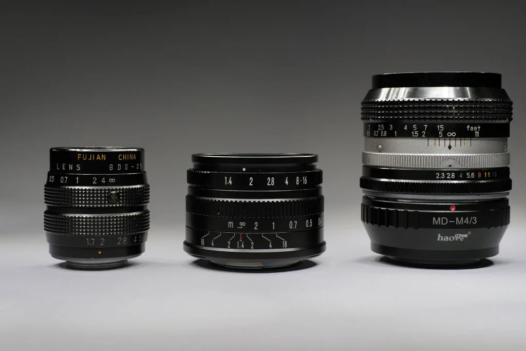 Lens size comparison