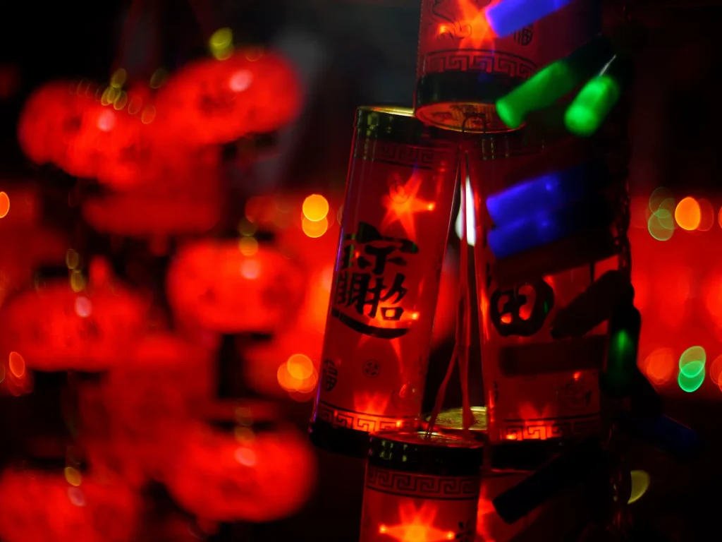 Chinese lights Close-ip