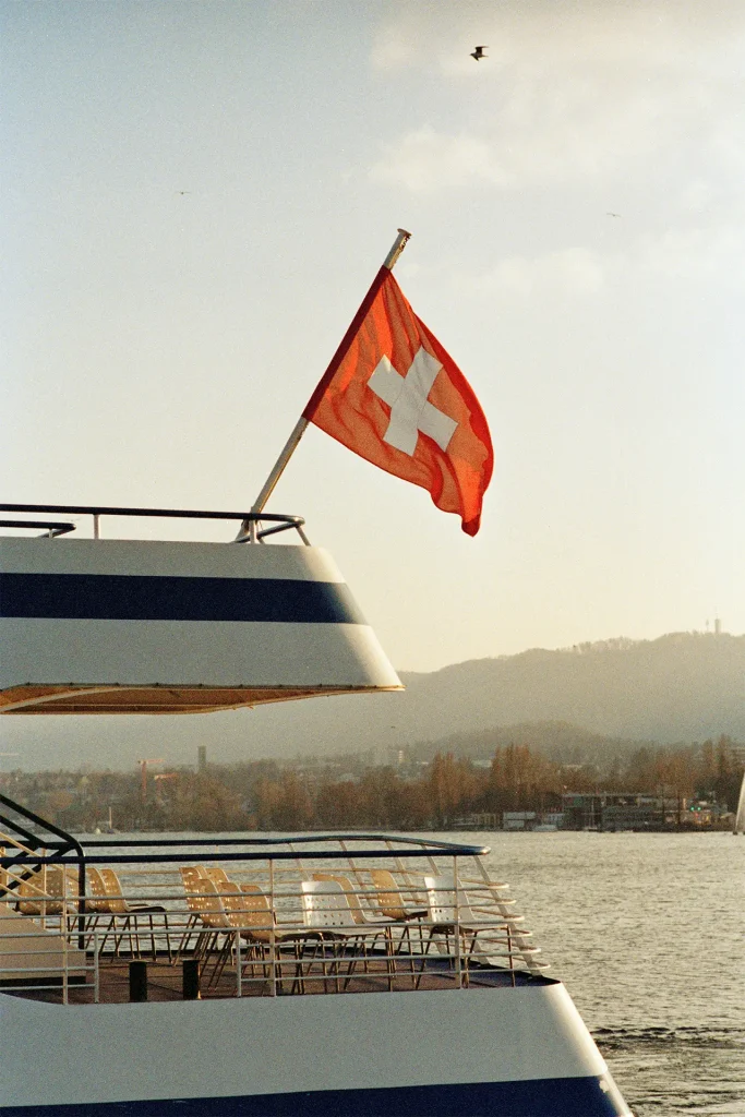 Ship on lake Zürich