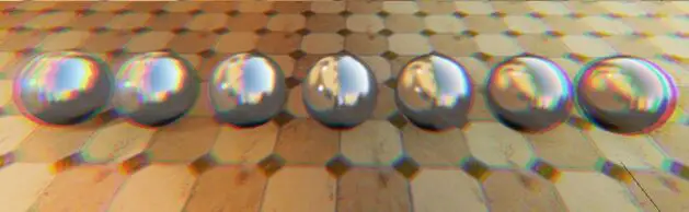 An image demonstrating the use of chromatic aberration in the Unreal game engine