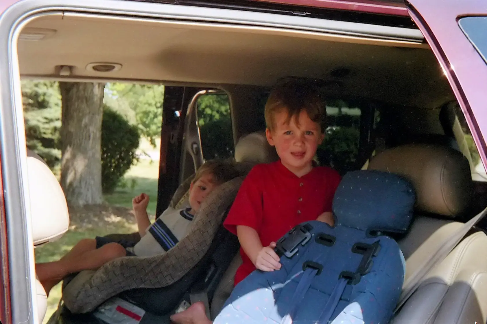 Sons in the minivan