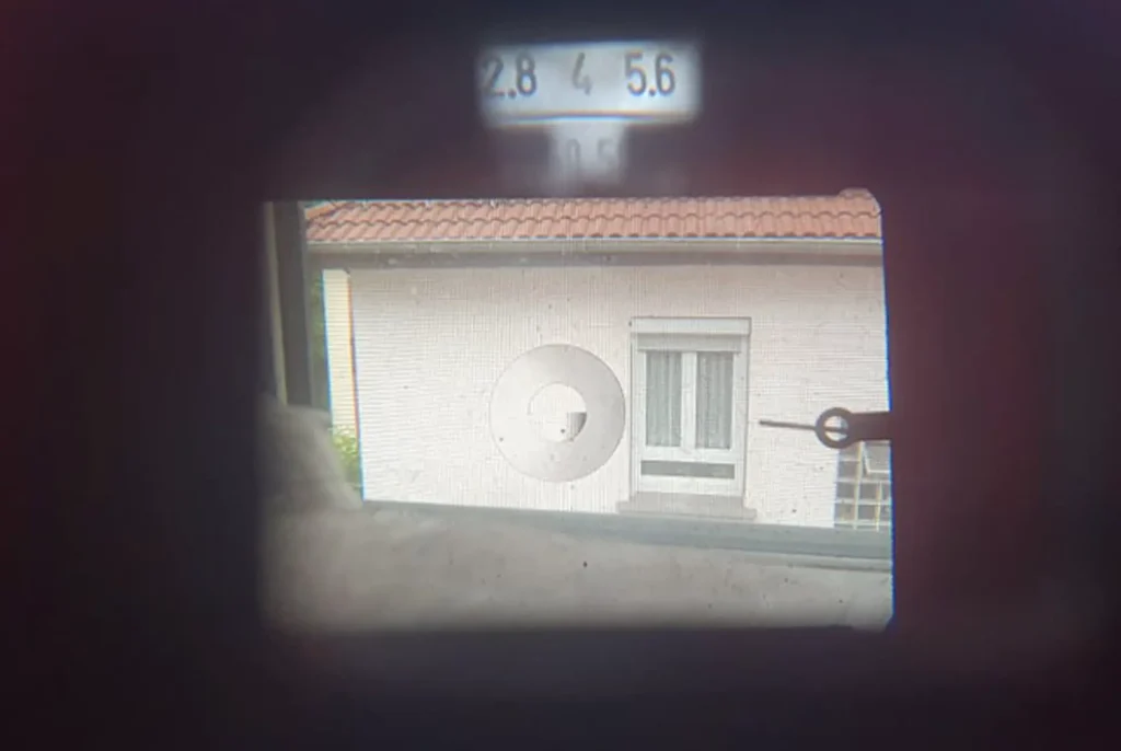 View through the Voigtländer Bessamatic Viewfinder