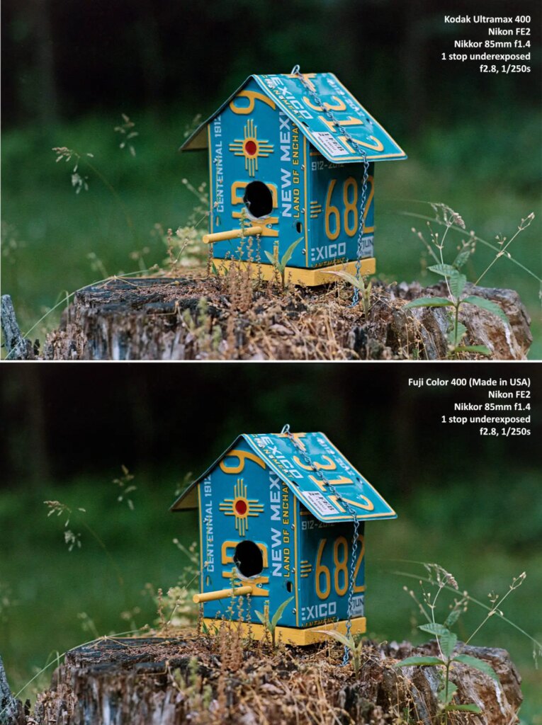 ultramax - fujifilm400 comparison, birdhouse