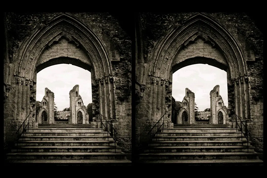 Glastonbury Abbey, taken with a single lens digital camera