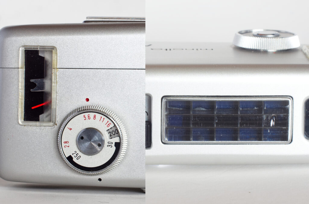 Meyer cell and exposure setting control.