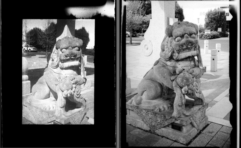 Comparison between frames from MG at left and modified 460Tx at right.