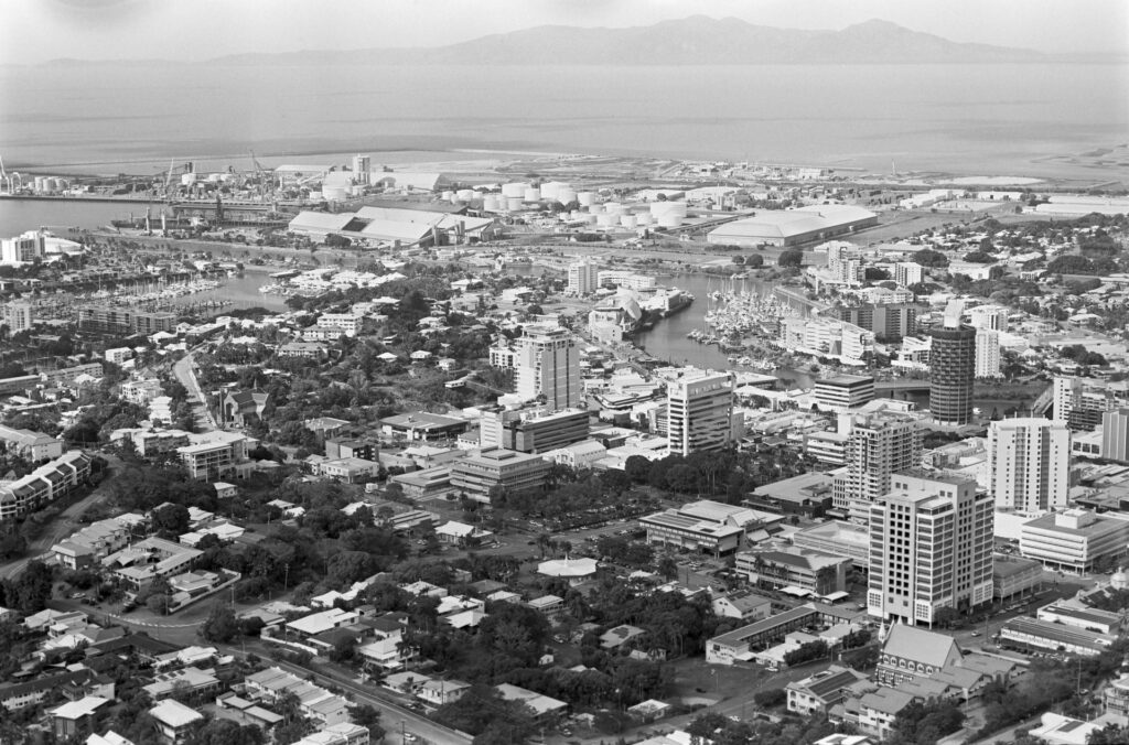 5 Townsville city from Castle Hill, looking east-south-east. Agfa Copex Rapid @ISO50.