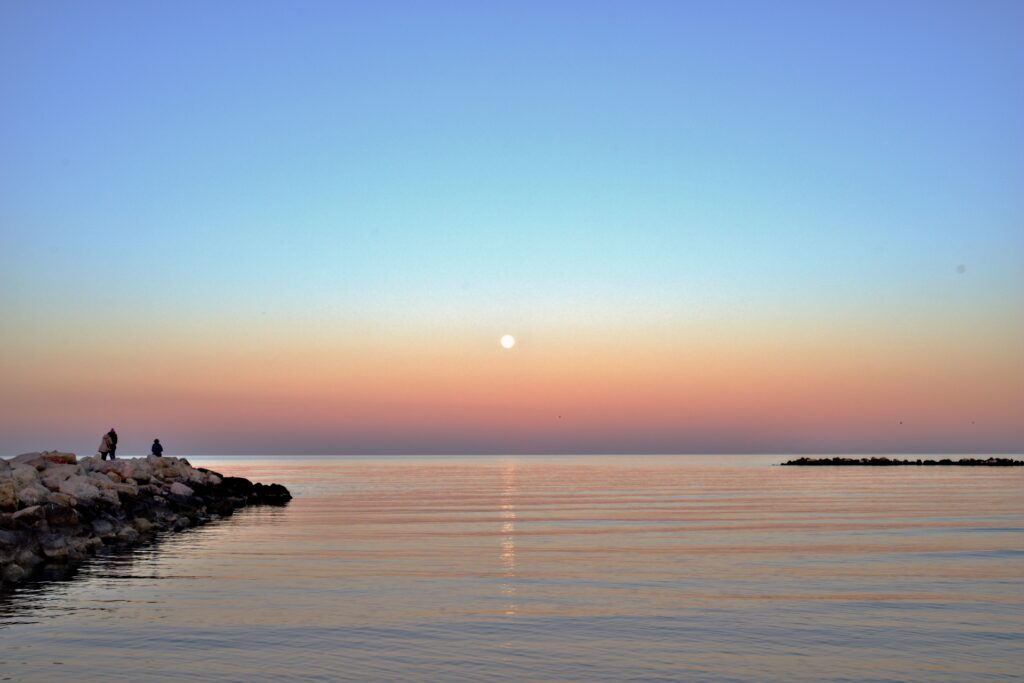 A Beach, late afternoon