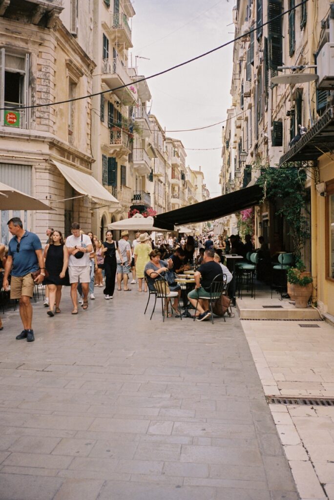 Old Town Corfu Greece on the Contax T3