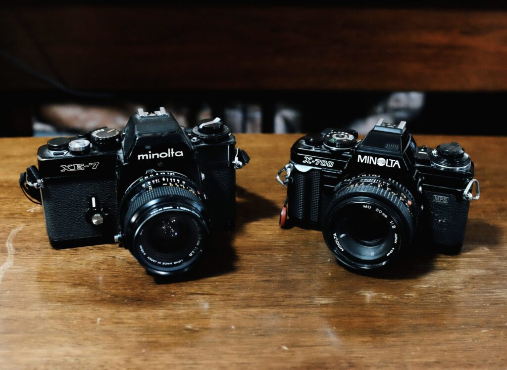 Minolta XE-7 and Minolta X-700