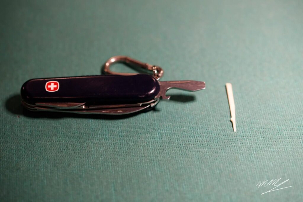 Swiss Army knife screwdriver open