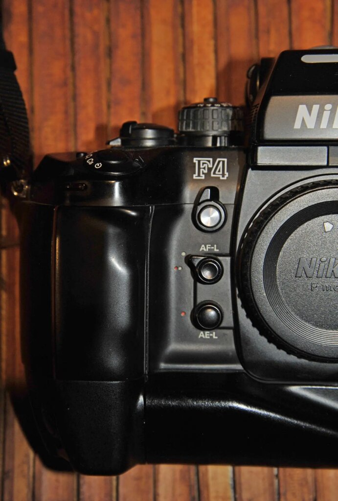 Nikon F4 - Close-up of Buttons on right side of camera