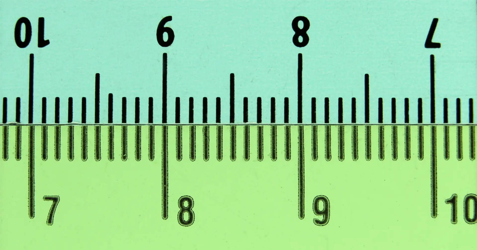 First test subject: Centimeter rulers