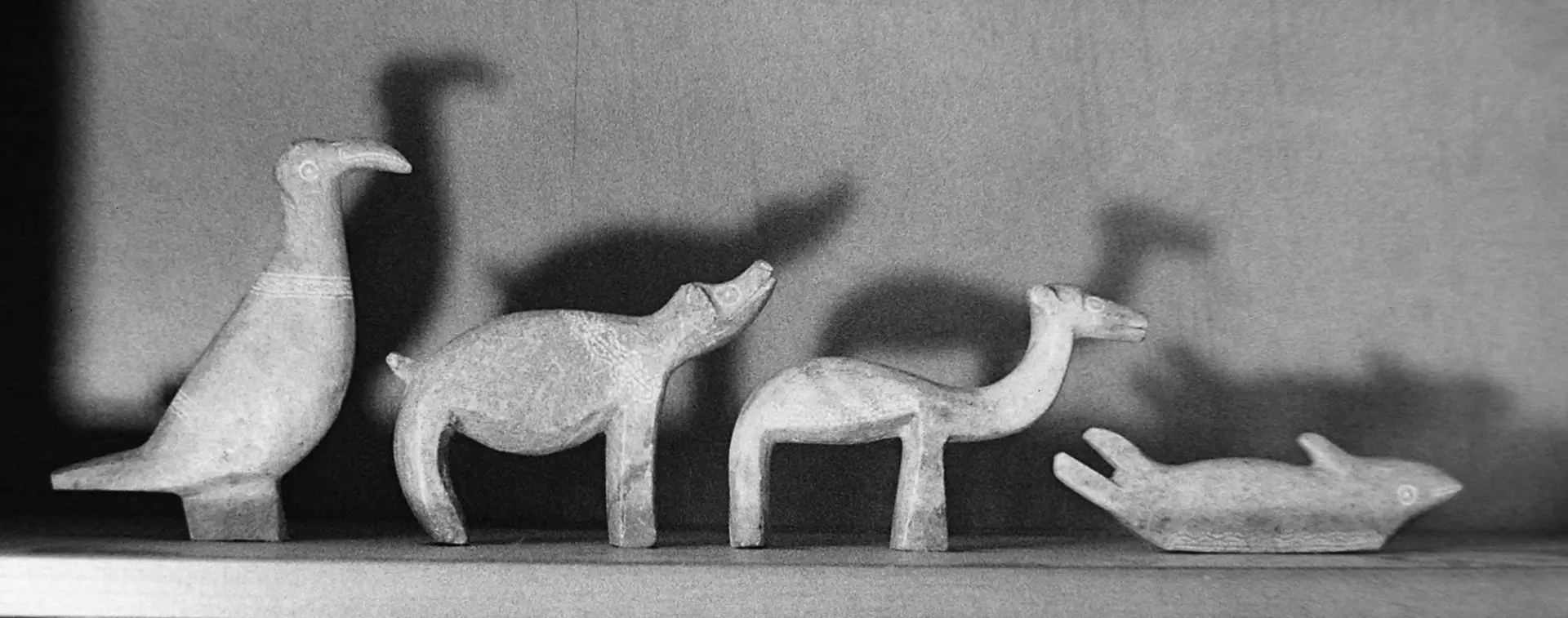 Moroccan soapstone animals on parade