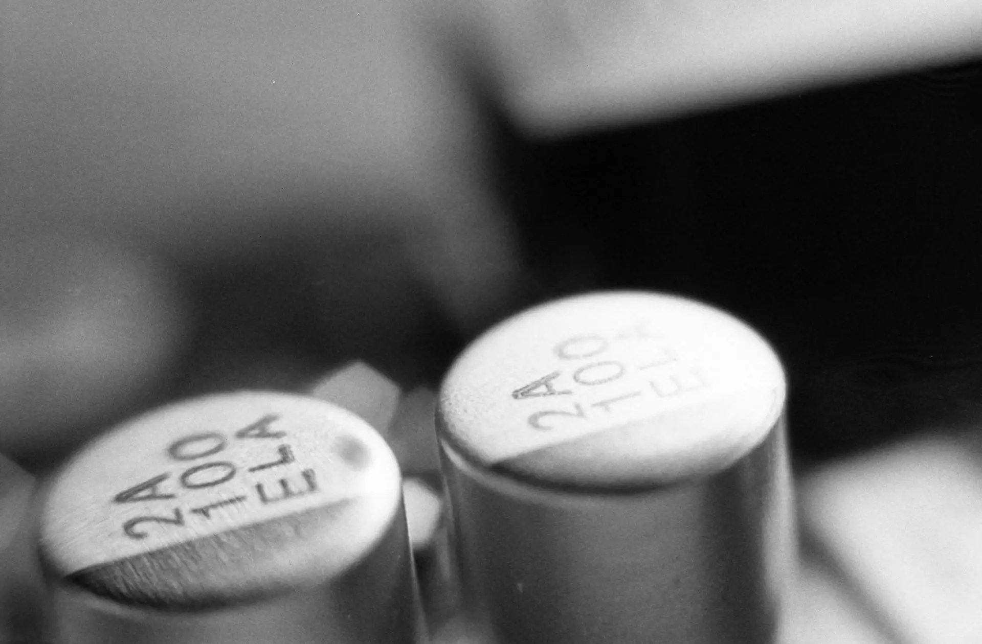 Super macro of old circuit board