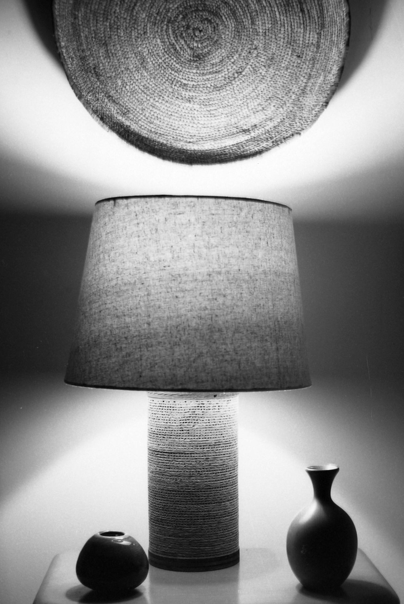 Lamp and two vases