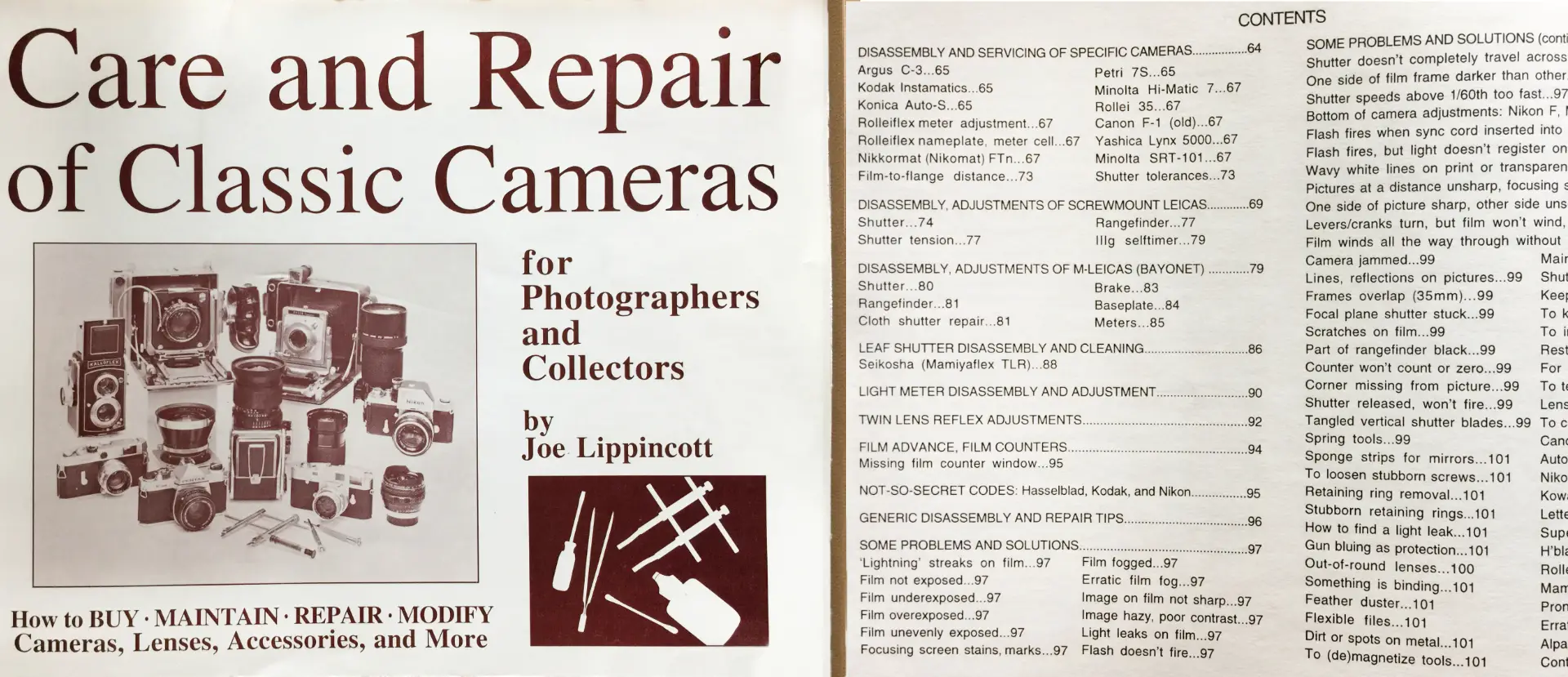 Lippincott camera repair book
